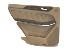 13-16 MERCEDES GL550 X166 REAR LEFT DRIVER SIDE DOOR TRIM PANEL LH OEM TAN picture