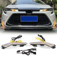 Fits Toyota Corolla LE Front Bumper LED Daytime Running DRL Fog Lights 2020-24 picture