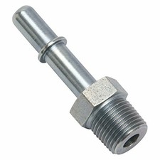 Russell 640690 3/8 NPT Male to 3/8 SAE Quick Disconnect Male Push-On EFI Fitting picture