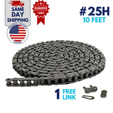 #25H Heavy Duty Roller Chain 10 Feet with 1 Connecting Link picture