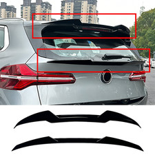 For 25-27 BMW G45 X3 M50i GT Style Gloss Black Trunk Mid Wing + Roof Spoiler Lid picture