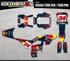 Tasaca T500 V58 T500 Pro Red Bull Graphics Kit Custom Decals Stickers picture
