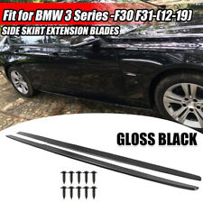 FOR 12~18 BMW F30 F31 3 SERIES M SPORT STYLE SIDE SKIRTS EXTENSION SPLITTER LIP picture
