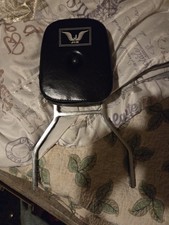 Vintage JIE Motorcycle Passenger Backrest & Sissy Bar Upright Hoop picture