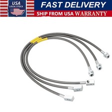 89715 Stainless Brake Lines Extended Front and Rear for TJ YJ 87-06 Cherokee picture