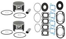 2 SPI Pistons, Full Gasket Kit Ski-Doo 440 MXZ Fan Touring LE Skandic 67.5mm picture