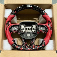 LED Carbon Fiber Steering Wheel For Dodge Challenger Charger SRT 2015-2025 NEW picture