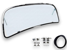 VW Beetle Front Safari Window, Slightly Curved, 14-Gauge Chrome Steel, 1965-72 picture