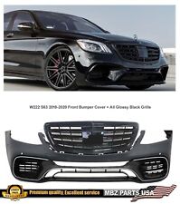 S63 AMG Front Bumper S550 Facelift S560 AMG Style 2014-2020 With Black Grille. picture