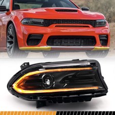 For 2022-2025 Dodge Charger Halogen Headlight w/ Switchback LED DRL Passenger RH picture