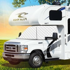 NEW LATCH.IT RV Windshield Cover Class C | RV Front Windshield Cover Class C picture