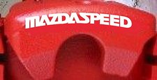 Mazda MAZDASPEED Curved Brake Caliper Decals (8) picture