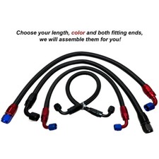 AN4 AN6 AN8 AN10 Nylon Braided CPE Fuel Hose Oil Fuel Gas Line with CPE Fitting picture
