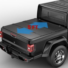 5FT 3-Fold Hard Truck Bed Tonneau Cover For 2020-2026 Jeep Gladiator Waterproof picture