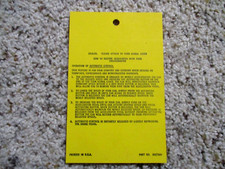 1976 Trans Am or Corvette Factory GM Original Cruise Control Hang Tag 3927345 picture