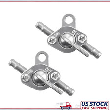2 PCS 6mm Inline Fuel Tap Valve, Motorcycle Petcock Shut Off Valve, GColor: 2PCS picture