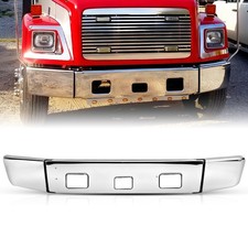 Chrome Metal Front Bumper for 1991-2015 Freightliner FL50/60/70/80/106/112 picture