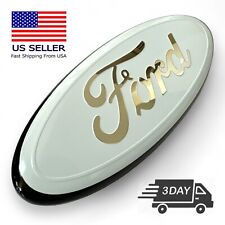 2005-2007 Ford F250 F350 Super Duty Front Grille WHITE Ford 9 Inch Emblem NEW picture