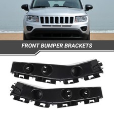 For Jeep Compass 2011-2017 Front Bumper Bracket Retainer 2PC Plastic Hold Mount picture