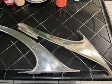 1955 1956 1957 Chevy 210  2dr ht right And Left  C-pillar  Trim Molding 1 Pair picture