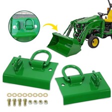 2PCS Bolt on Grab Hooks D Rings For John Deere Compact Tractor 1025R 2032R 3320 picture