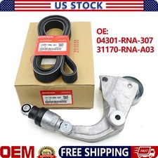 New Serpentine Drive Belt Tensioner Pulley Kit For Honda Civic 2006-2011 1.8L picture