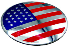 1x Aluminum Dome Shape American Flag Sticker Decal Emblem Badge Auto, Car, Truck picture