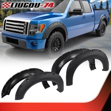 Fit For Ford F150 2009-2014 Offroad Pocket Rivet Style Black Wheel Fender Flares picture