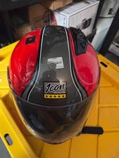 Icon Motorcycle Helmet Regal Airframe Red/Black/Silver Size Large #S106 picture