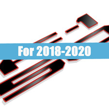 For 2018-2020 F-150 Tailgate Letters Emblems 3D Raised Black Red Acrylic Badge picture