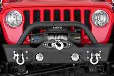 Tactik Stubby Front Bumper W/ Tactik Winch with Steel Cable fits 07-18 JK picture
