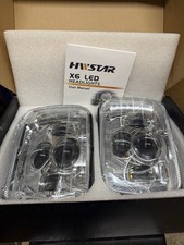 Fit Chevy Corvette C4 1984-1996 Pair 7x6 5x7 HWSTAR LED Headlights  Hi-Lo Beam picture