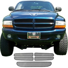 CCG BLACK MESH GRILL INSERTS FOR 97-03 DODGE DAKOTA/DURANGO GRILLE DIAMOND XXL picture