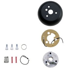 Grant 3-Bolt Matte Black Steering Wheel Hub Chevy C10 1970-1973 picture