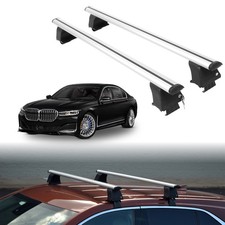 Roof Rack Crossbars for BMW Alpina B7 2017-2022 Fits Naked Roof - Silver picture