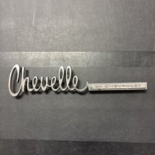 1971-1972 Chevrolet Chevelle Trunk Emblem In Good Condition picture