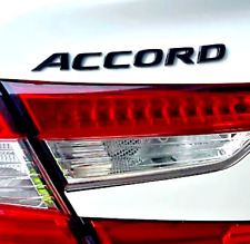 Honda Accord 2018-2022 EX EX-L LX Sport Gloss Black Logo Nameplate Emblem Trunk picture