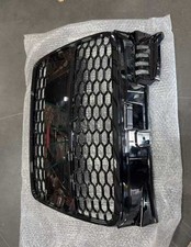 Fit For 2004-2008 Audi A4 B7 RS4 Style Front Grille Honeycomb Grill Glossy Black picture