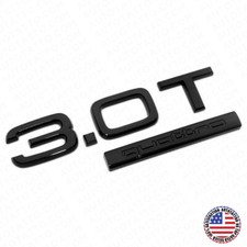 04-22 Audi Rear Back Trunk Lid 3.0T Quattro Nameplate Emblem Badge Blackout picture