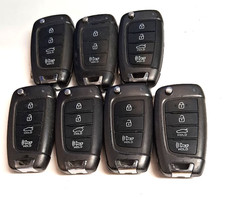 LOT OF 7 OEM HYUNDAI FLIP KEY FOB REMOTES TQ8-RKE-4F40 4 BUTTONS picture