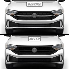 Chrome Delete Blackout Vinyl for 2022-25 Volkswagen Jetta Grill Center Trim picture