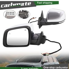 w/ Manual Folding Blind Spot For 2011-22 Jeep Grand Cherokee Driver Side Mirror picture