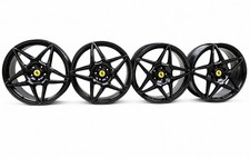 FERRARI 599 GTB BLACK WHEELS FRONT AND REAR FACTORY ORIGINAL 19 FRONT  20 REAR picture