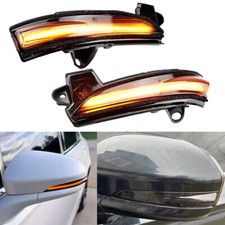 For 2013-2020 Ford Fusion LED Smoked Turn Signal Sequential Blinker Mirror Light picture