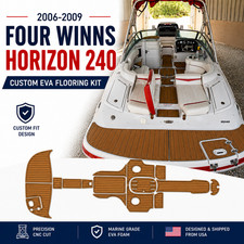 2006-2009 Four Winns Horizon 240 Custom EVA Boat Flooring Faux Teak Deck Kit picture