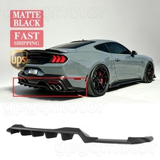 For Ford Mustang GT EcoBoost 2024-2026 Matte Black MX Style Rear Bumper Diffuser picture