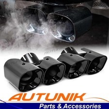 2x Black Square Exhaust Tips for Land Rover Defender 90 110 130 2020-2026 3.0L picture