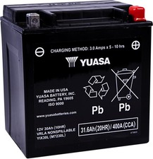 Yuasa YIX30L Factory Activated Maintenance Free AGM Battery 12V 30Ah 400CCA picture