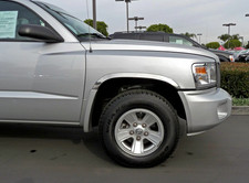 for:1987-1996 Dodge Dakota Arch Stainless Fender Trim Well Wheel Lip 4Pc 2