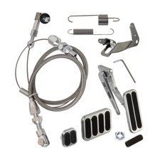 Universal Billet Aluminum Brake/Dimmer/Throttle Pedal Kit & 24